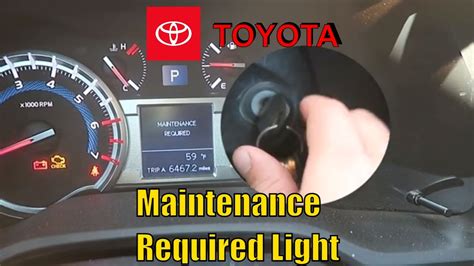 How To Turn Maintenance Light Off Toyota How to Reset Maintenance Light on a Toyota Camry - YouTube